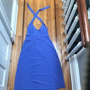 Pale purple halter top summer dress